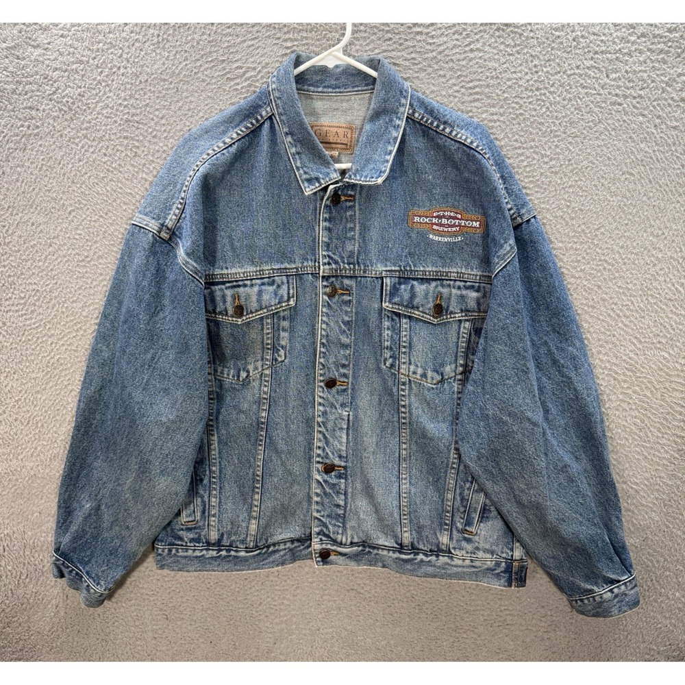 Vintage Gear For Sports Jacket Adult XL Blue Denim Western Trucker Workwear 90s‎